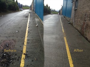 before after litter pick side
